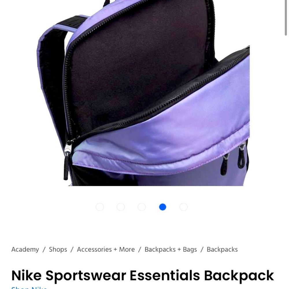 Nike blue purple backpack